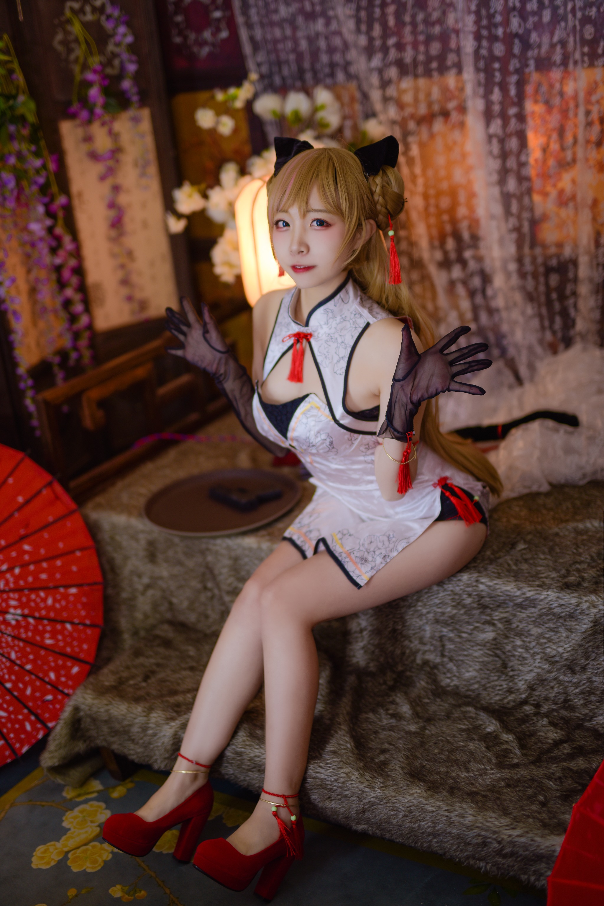 二佐Nisa - NO.045 二佐 旗袍本 少女前线MK23 [14P]-XikXak